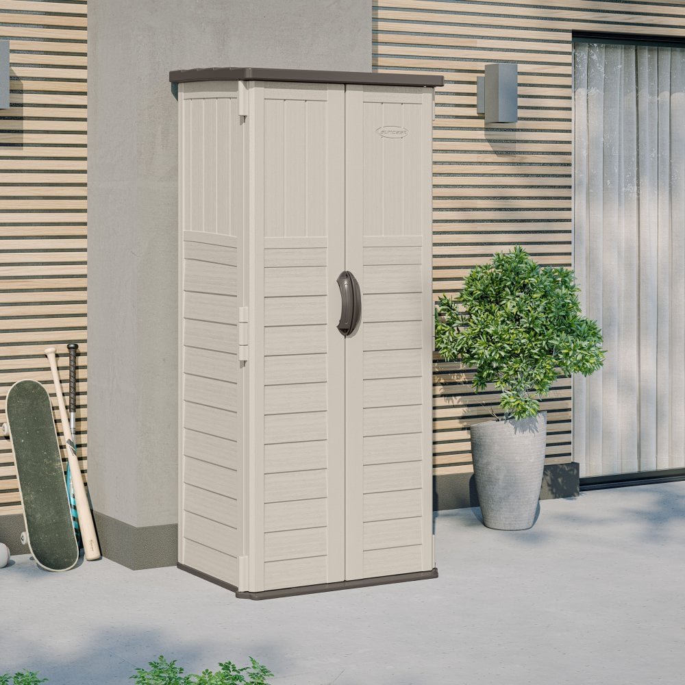suncast-mannington-storage-cabinet-vanilla-p522-3725_image.jpg Suncast Mannington Storage Cabinet - Vanilla - Image 1