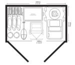 Suncast Moda Stow-Away 6 x 3 ft Storage Shed - Image 6