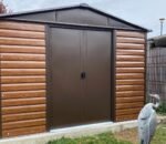 YardMaster 10 x 12 ft Woodview Shiplap Metal Shed - Image 4