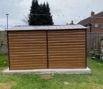 YardMaster 10 x 12 ft Woodview Shiplap Metal Shed - Image 6