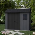 Newton Plus Apex Plastic Shed 7.5 × 9 ft Grey - Image 6