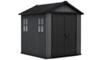 Newton Plus Apex Plastic Shed 7.5 × 7 ft Grey