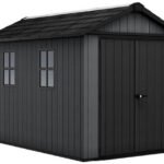 Newton Plus Apex Plastic Shed 7.5 × 11 ft Grey