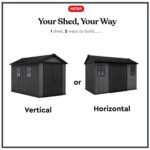 Newton Plus Apex Plastic Shed 7.5 × 11 ft Grey - Image 2