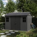 Newton Plus Apex Plastic Shed 7.5 × 11 ft Grey - Image 6