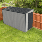 Duramax 4x10 Sidemate Shed Gray with Foundation 36725 - Image 4