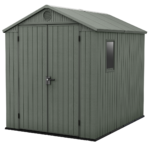 Darwin 6x8ft (1.9m x 2.4m) Garden Shed - Green