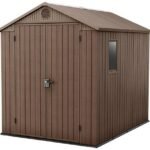 Darwin Apex Garden Storage Shed 6 × 8 ft Brown