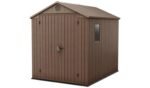 Darwin Apex Garden Storage Shed 6 × 8 ft Brown