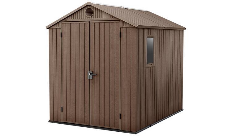 7293322_R_Z001A.jpg Darwin Apex Garden Storage Shed 6 × 8 ft Brown - Image 1