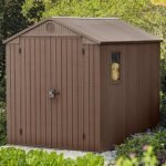Darwin Apex Garden Storage Shed 6 × 8 ft Brown - Image 2