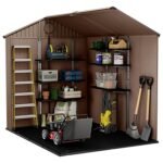Darwin Apex Garden Storage Shed 6 × 8 ft Brown - Image 6