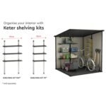 Manor Pent Outdoor Garden Storage Shed 6 × 6 ft Brown - Image 7