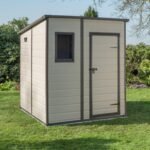 Manor Pent Outdoor Garden Storage Shed 6 × 6 ft Brown - Image 9