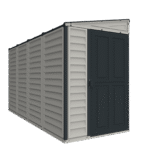 Duramax 4x10 Sidemate Shed Gray with Foundation 36725 - Image 2