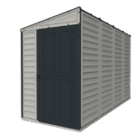 Duramax 4x10 Sidemate Shed Gray with Foundation 36725