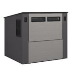 Suncast Cabana Entertainment Shed & Bar 8' x 7' - Cool Grey - Image 2